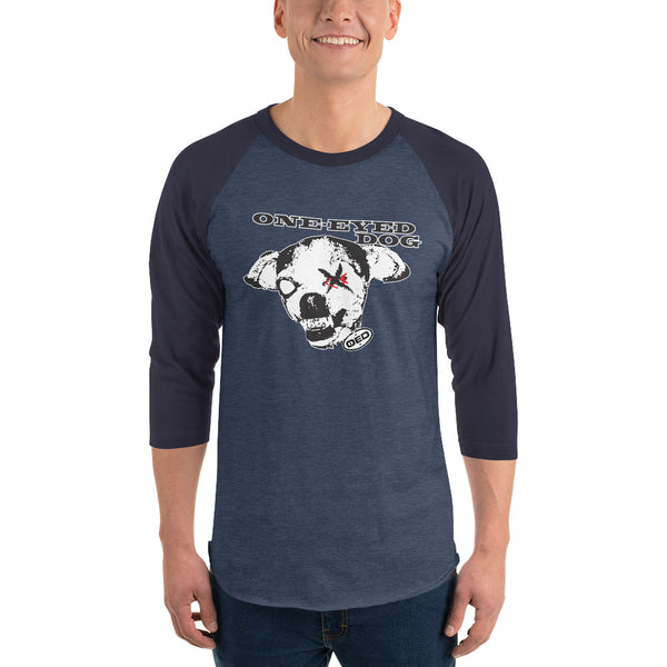 OED™ One-Eyed Dog™ Concert 3/4 sleeve raglan shirt