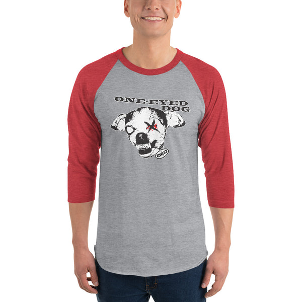 OED™ One-Eyed Dog™ Concert 3/4 sleeve raglan shirt