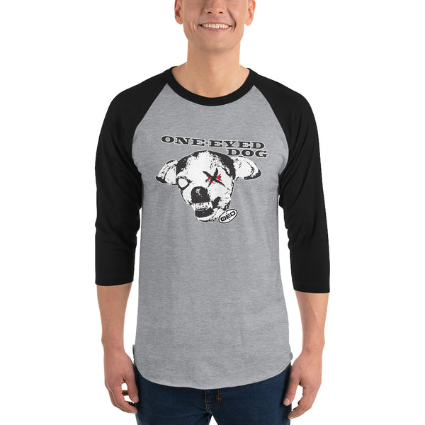 OED™ One-Eyed Dog™ Concert 3/4 sleeve raglan shirt