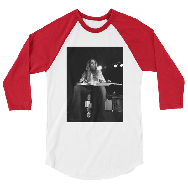 Eric Saylors/Steepwater Band in Concert Lap Steel 3/4 sleeve raglan shirt