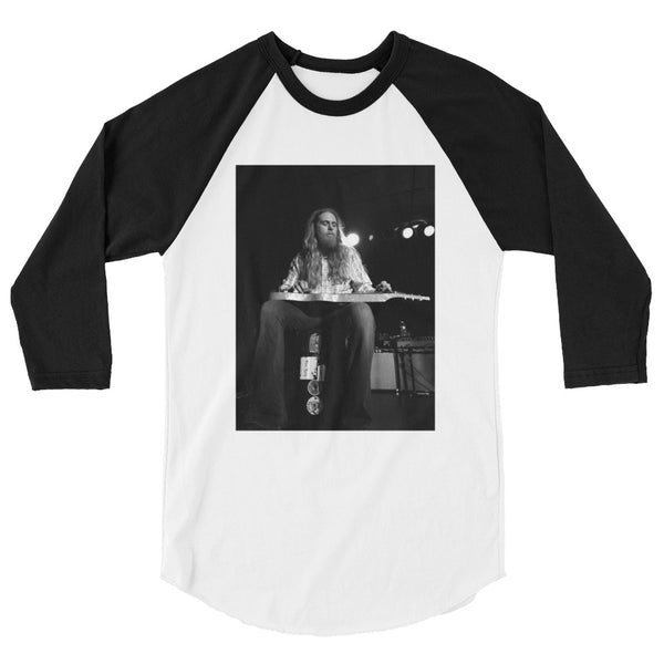 Eric Saylors/Steepwater Band in Concert Lap Steel 3/4 sleeve raglan shirt