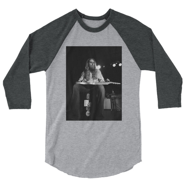 Eric Saylors/Steepwater Band in Concert Lap Steel 3/4 sleeve raglan shirt