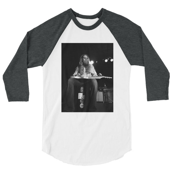 Eric Saylors/Steepwater Band in Concert Lap Steel 3/4 sleeve raglan shirt