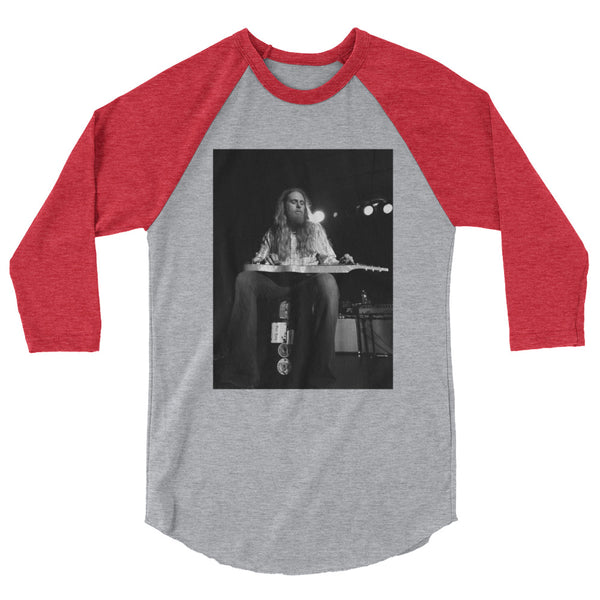 Eric Saylors/Steepwater Band in Concert Lap Steel 3/4 sleeve raglan shirt