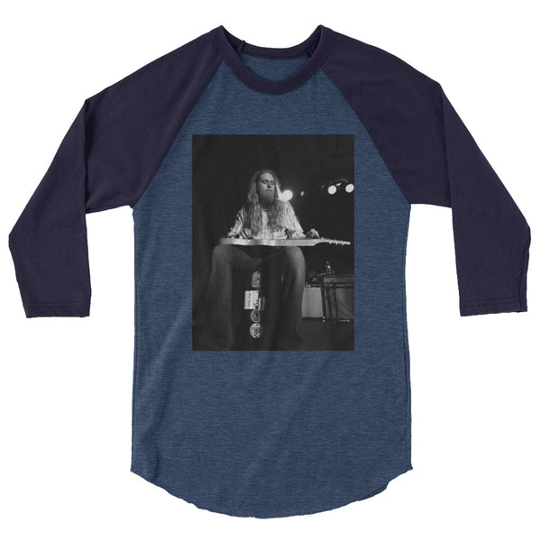 Eric Saylors/Steepwater Band in Concert Lap Steel 3/4 sleeve raglan shirt