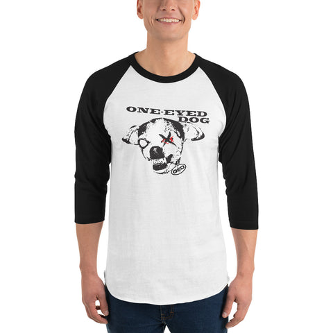 OED™ One-Eyed Dog™ Concert 3/4 sleeve raglan shirt