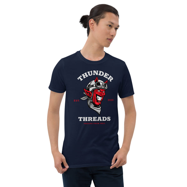 Thunder-Threads Brand 'Designed in Hell' Series - Short-Sleeve Unisex T-Shirt